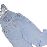 MODA INTL Womens Blue Cotton Blend Denim Dungarees XL W38 L32 Classic Fit