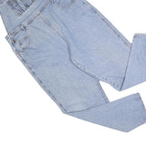 MODA INTL Womens Blue Cotton Blend Denim Dungarees XL W38 L32 Classic Fit