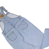 MODA INTL Womens Blue Cotton Blend Denim Dungarees XL W38 L32 Classic Fit