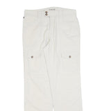 RALPH LAUREN POLO JEANS COMPANY Womens Cotton Blend White Regular Straight