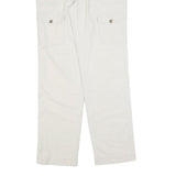 RALPH LAUREN POLO JEANS COMPANY Womens Cotton Blend White Regular Straight