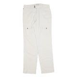 RALPH LAUREN POLO JEANS COMPANY Womens Cotton Blend White Regular Straight