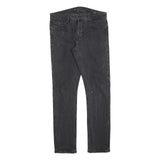 GUESS Mens Jeans Black Slim Skinny Denim W33 L30 Stylish Zip Cotton Blend