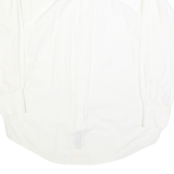 NAUTICA Mens White Classic Fit Button-Down Shirt L Cotton Blend Casual Smart
