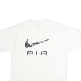 NIKE Mens White Air Graphic T-Shirt M Short Sleeve Crew Neck Cotton Casual