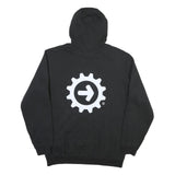 CARHARTT Mens Black Inductive Automation Pullover Hoodie M Cotton Blend