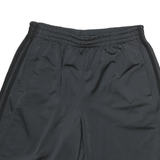 ADIDAS Mens Black Casual Shorts L W28 Polyester Blend Elastic Waistband