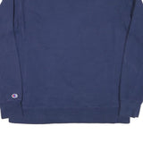 CHAMPION Mens Navy Blue Cotton Blend Crew Neck M Sweatshirt Pullover Logo