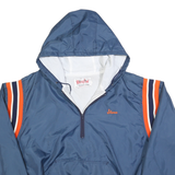 BIRDIE Mens Blue & Orange Oneida Baseball Jacket XL Polyester Blend Windbreaker