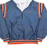 BIRDIE Mens Blue & Orange Oneida Baseball Jacket XL Polyester Blend Windbreaker