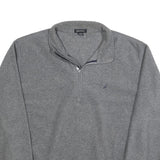 NAUTICA Mens Grey Plain Pullover Jumper Crew Neck Regular L Polyester Casual