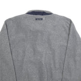 NAUTICA Mens Grey Plain Pullover Jumper Crew Neck Regular L Polyester Casual