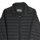 KAPPA Mens Black Quilted Jacket 2XL Polyester Lightweight Zip Fastening