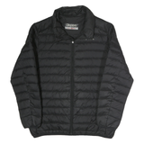 KAPPA Mens Black Quilted Jacket 2XL Polyester Lightweight Zip Fastening