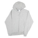 CHAMPION Mens Grey Zip Hoodie M Cotton Casual Lightweight Sweatshirt