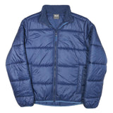 JACK WOLFSKIN Boys Blue Puffer Jacket M Polyester Blend Zip Casual Warm