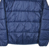 JACK WOLFSKIN Boys Blue Puffer Jacket M Polyester Blend Zip Casual Warm
