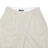 LIZSPORT Womens Shorts Beige Casual Plain M W30 Cotton Blend Relaxed Fit