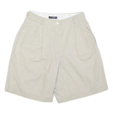 LIZSPORT Womens Shorts Beige Casual Plain M W30 Cotton Blend Relaxed Fit