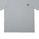 CAT Mens Grey Pocket T-Shirt XL Short Sleeve Crew Neck Cotton Blend Casual
