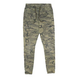 FSBN Mens Cotton Blend Green Camouflage Regular Fit Cargo Trousers W28 L30