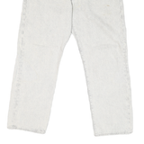 LEVI'S 551 Mens Jeans White Classic Straight Denim Light W34 L25 Cotton Blend