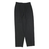COUNTERPARTS Womens Black Regular Fit Straight Trousers W28 L30 Classic Tailored