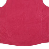 WOOLRICH Womens Pink Zip Jacket L Polyester Plain Sleeveless Classic Fit