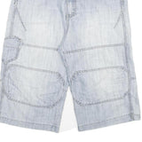 HI-HOP Mens Shorts Blue Casual XL W31 Cotton Blend Comfortable Lightweight
