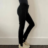 Guess Skinny Trousers - 30W UK 10 Black Cotton Blend