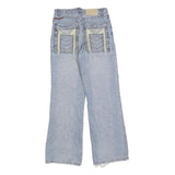 Womens Regular Blue Denim Jeans Cotton Blend Zip W28 L30 Stylish Back Pockets