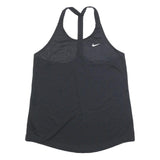 NIKE Womens Black Sports Top Racer Back Vest M Gym Fitness Activewear