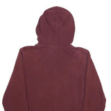 THE NORTH FACE Womens Burgundy Hoodie L Cotton Blend Pullover Drawstring