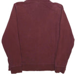 THE NORTH FACE Womens Burgundy Hoodie L Cotton Blend Pullover Drawstring