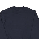CHAMPION Mens Navy Blue Howard Mom Crew Neck L Sweatshirt Cotton Blend