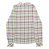 CARHARTT Womens Green & Purple Check Shirt S Long Sleeve Casual Cotton