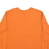 CARHARTT Mens Orange Long Sleeve Crew Neck Pocket T-Shirt L Cotton Blend