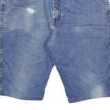 WRANGLER Mens Denim Blue Casual Shorts 2XL W36 Cotton Blend Comfortable Fit
