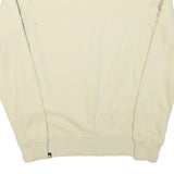 THE NORTH FACE Mens Cream Sweatshirt Crew Neck S Cotton Blend Lightweight