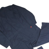 DICKIES Mens Navy Blue Polyester Blend Dungarees Relaxed Fit Plain 2XL W50 L25