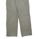 CARHARTT Mens Cotton Blend Beige Regular Straight Trousers W32 L30 Durable