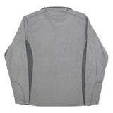 COLUMBIA Mens Grey Outdoor Pullover Plain High Neck Basic Knit S Soft Warm