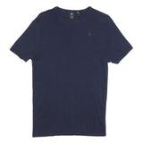 G-STAR Mens Navy Blue Graphic T-Shirt M Short Sleeve Crew Neck Logo Print