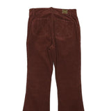 MAX&CO Womens Cotton Blend Brown Regular Flared Trousers W27 L28