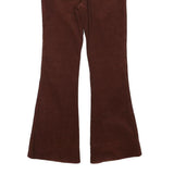 MAX&CO Womens Cotton Blend Brown Regular Flared Trousers W27 L28