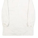 MINT VELVET Womens White Cotton Blend Button Jacket UK 8 Plain Long Sleeve