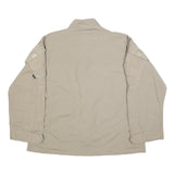 TRU-SPEC Mens Beige Cotton Blend Tactical Zip Jacket L Plain Utility Military