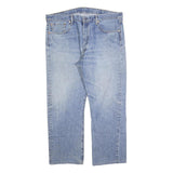 LEVI'S 501 Mens Light Blue Regular Straight Denim W38 L27 Button Closure Classic