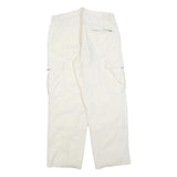 SAIL XTREME Womens Cotton Blend White Relaxed Cargo Trousers W30 L30