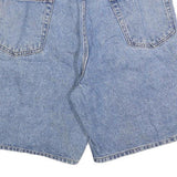 MEMBERS MARK Mens Denim Blue Casual Shorts L W36 Classic Fit Cotton Blend